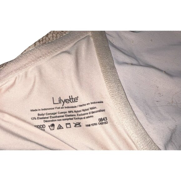 Lilyette Minimizer Bra Lightly Lined Straps Underwire Support Beige Sz 42DDD - Picture 4 of 8